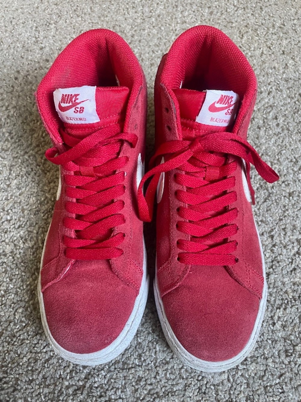 Nike SB Blazer Mid – Red Suede ❤️🔥